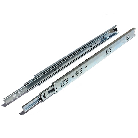 Gliderite Hardware 20 in. Side Mount 70 lb. 35mm Full Extension 1 in. Over Travel Drawer Slide - 2035 2035-Z-1